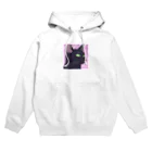 73GTCのかっこいい黒猫3 Hoodie