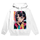 80s pop anime artのキュートな9 0 sアニメスタイル Hoodie