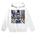 Artful Whiskersの一人旅の少女 Hoodie