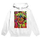 動物絵 Jamanakocic storeのトマトとアライグマカラフルアイテム Hoodie