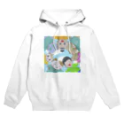 ぶらにゃんず商店のお友達と一緒、ぶらにゃんず Hoodie