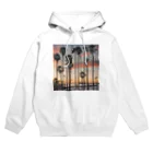 サーフサイドファッションのサンセットビーチパーム Hoodie