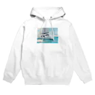 machaminのホワイトマリン Hoodie