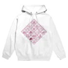 ANKO PRODUCTの和スイーツ井桁仕切 紫 Hoodie