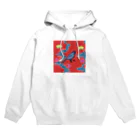 就労支援A型 ONE STEP | ワンステップの紅型シリーズ　イシガキシジュウカラ Hoodie