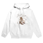 しらたまとおかきの店のやる気出ない猫 Hoodie