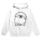 ファンシーTシャツ屋のモノクロペキニーズちゃん Hoodie