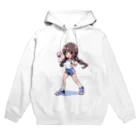 シロクマペンギンのドット絵体操服の女の子 Hoodie