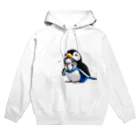 SHOP007のペンギンの着ぐるみを着たセキセイインコです。 パーカー