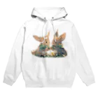 はなうさまほのうさぎとクローバー｡.:*･ﾟ Hoodie