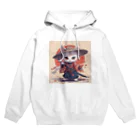 luckycongochanのNeko Samurai パーカー