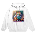 Wonderful Trickのおりがみ猫　にゃーにゃ Hoodie