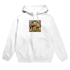 テケテケのキリンのステンドグラス柄グッズ Hoodie