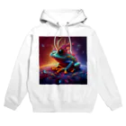 ilovefrogの宇宙の中に浮かぶベルツノガエル Hoodie