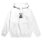 Yudanのアブストラクトな楽器のシルエット Hoodie