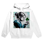 mihhyの三つ葉のクローバーでさえ、祈る少女 Hoodie