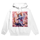 ParadigmStar　パラダイムスターの桜咲く華の学生猫 hana Hoodie