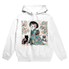 ParadigmStar　パラダイムスターの和風着物猫 Hoodie