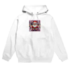 お茶目なドット絵のドット絵サンタさん Hoodie