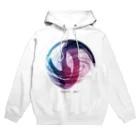 粋彩の透明骨格標本 Hoodie