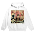 ParadigmStar　パラダイムスターの浮世絵猫　波桜 Hoodie