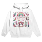 safarin001の羽と虹のファンタジー Hoodie