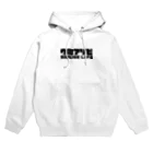 QUQU_WORKSのウミアソビ マリンライフ 海遊び サーフ 釣り ブラック Hoodie