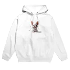 Ichigo-to-daifukuの怒ってる白のフレンチブルドッグ　大福 Hoodie