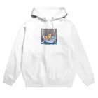 wakuwaku26のお風呂に入るボス猫 Hoodie