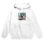 SUNSET TAKEOFFのライディングブルドッグ Hoodie