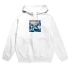 Passionista Lifestyle Emporium : 情熱的なライフスタイルエンポリウムの極光の冬景色とトナカイ Hoodie