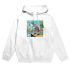 スケートボード、変な癖シリーズのスケボーに乗る癖のあるおばあちゃん Hoodie