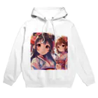 推しの美少女とアイドルの和服が似合う美人姉妹 Hoodie