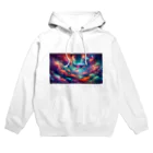 UGVVCPCの" Whale Swimming in the iridescent clouds (1) " 　( 彩雲の中を泳ぐクジラ (1) ) Hoodie