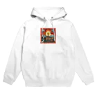 Q_kyuのオールドタペストリー Hoodie