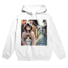 SaltyCookie Design Worksの猫パーカーの女の子(2) Hoodie