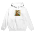 クロスクリエイティブの 蜂蜜を集めているトラ Hoodie