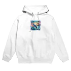 syuko5の水面を跳ねるイルカ Hoodie