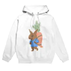 seki_takoyakiのウサギくん Hoodie