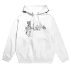 Asahi@水墨画アートの黒ネコのツンデレ愛🐈‍⬛ Hoodie