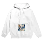 青空地域猫集会《遊》の空飛ぶ天使猫 Hoodie