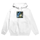 katohkouchiのMystical Creature with Large Luminous and Kitten Hoodie