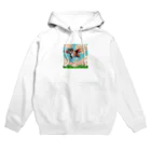 barisukaの空を飛ぶブルドッグ Hoodie