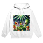 葉っぱのライブで盛り上がる野菜たち Hoodie