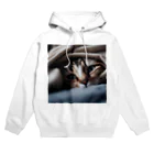 feliceの毛布の下に隠れている猫 Hoodie