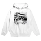 archifrogの落水荘風の建築物に佇むカエル Hoodie