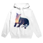 猫との風景の海と猫002 Hoodie