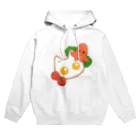 きょううんRRR・SUZURI支店のネコさん目玉焼きとタコさんウインナー Hoodie