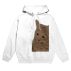 手書きイラストで猫ミームのショゲ猫 Hoodie