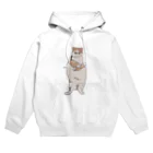 手書きイラストで猫ミームのスリスリ踊る猫 Hoodie